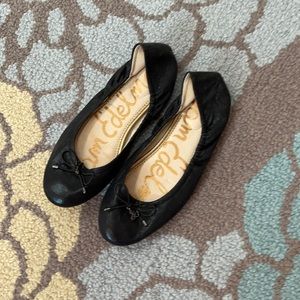 Sam Edelman Felicia Flats Black Shine